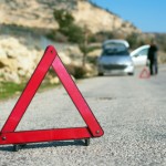 Car stuck on the side of the road
